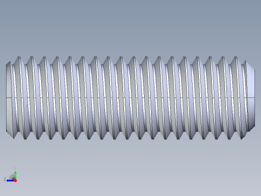 UNC 平头紧定螺钉-UNC SET SCREW 0.500 x1.500.STEP右视缩略图