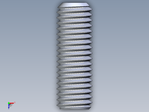 UNC 平头紧定螺钉-UNC SET SCREW 0.500 x1.500.STEP俯视缩略图