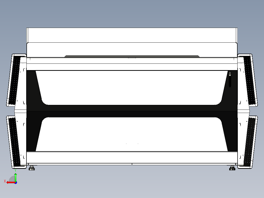 高端控制台后视图