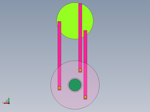 三联平行四边形机构后视缩略图