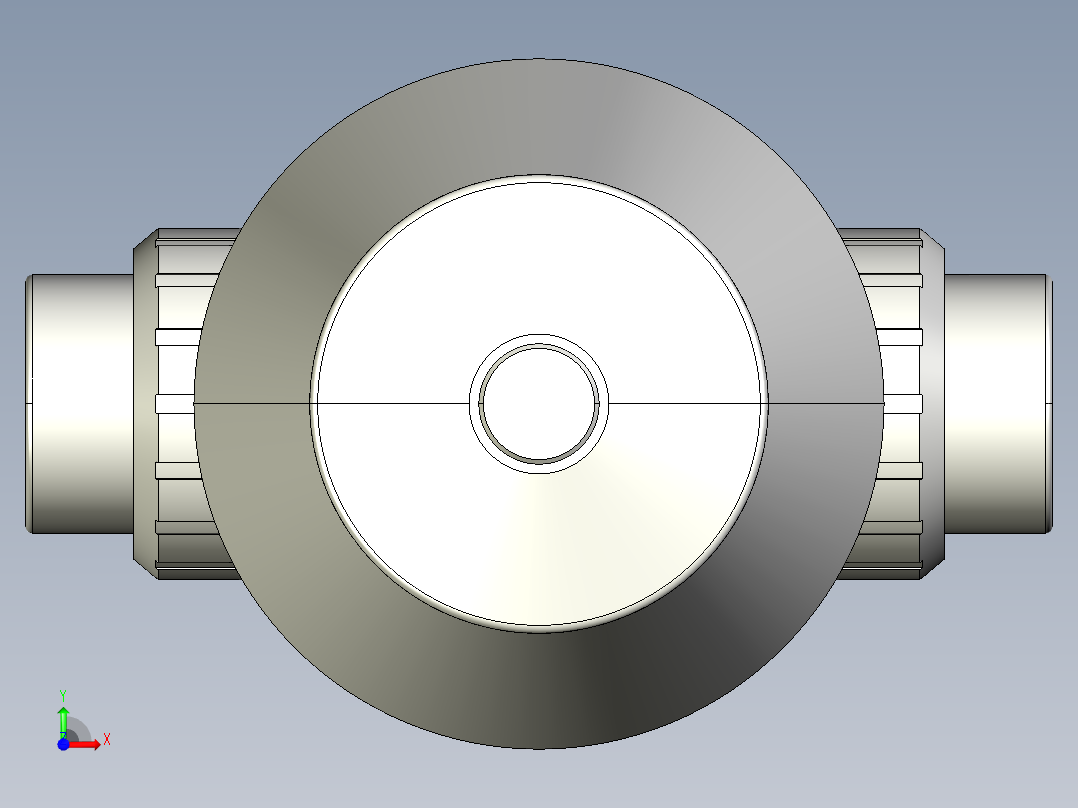 7DKMUACCP NC 气动隔膜阀，常闭，与溶剂焊接女性联盟结束，ASTM PVC-C系列前视图