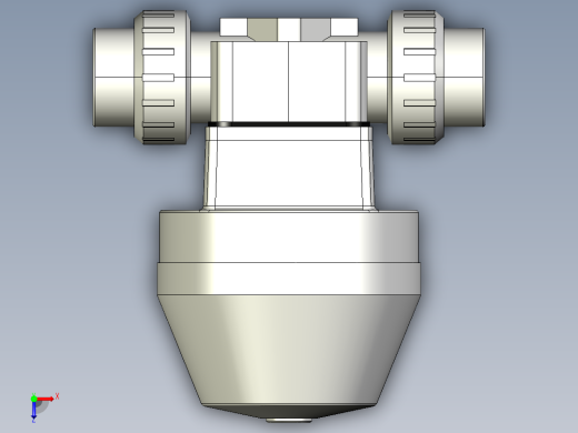 7DKMUACCP NC 气动隔膜阀，常闭，与溶剂焊接女性联盟结束，ASTM PVC-C系列俯视缩略图