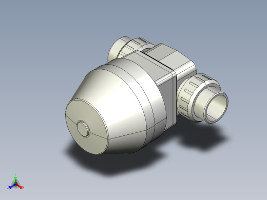7DKMUACCP NC 气动隔膜阀，常闭，与溶剂焊接女性联盟结束，ASTM PVC-C系列正等轴测缩略图