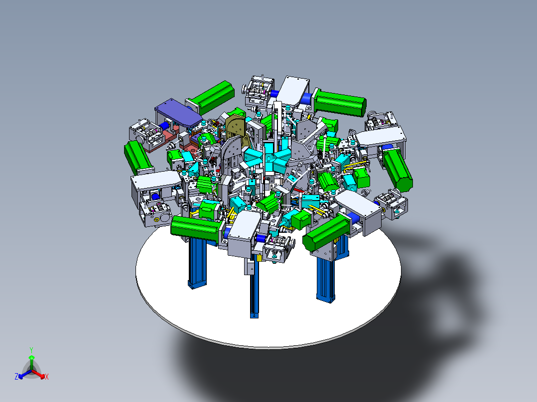 磁环机设备正等轴测图