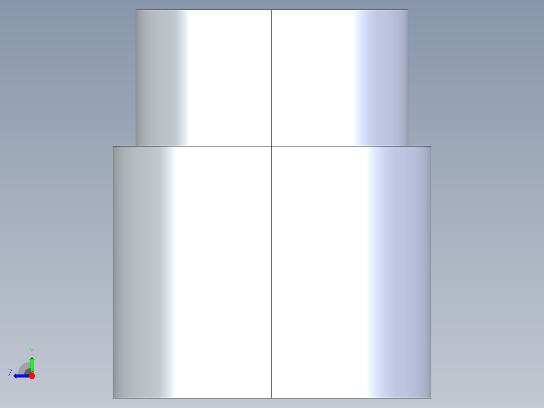 聚氯乙烯配件13-Sch80_ReducerCoupling_FPTxFPT_830-052_0.375in x 0.25in右视图