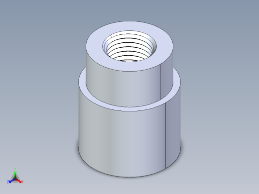 聚氯乙烯配件13-Sch80_ReducerCoupling_FPTxFPT_830-052_0.375in x 0.25in正等轴测缩略图