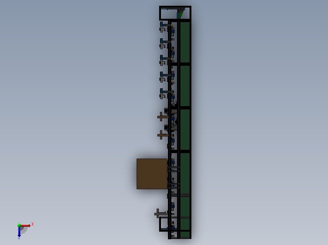 自动焊接流水线俯视图