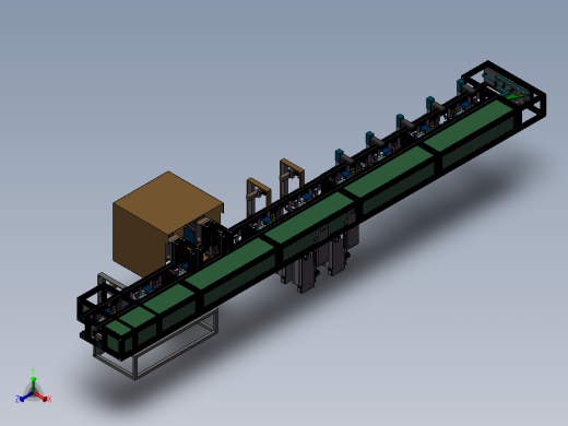 自动焊接流水线正等轴测缩略图