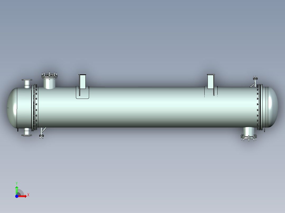 换热器ug图__装配图&零件图前视图