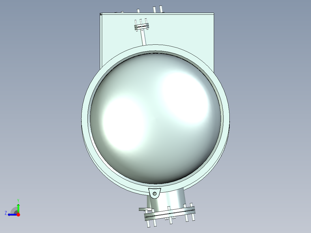 换热器ug图__装配图&零件图右视图
