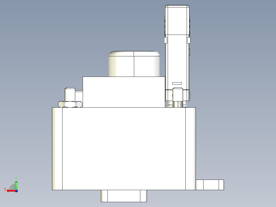 标准件stp后视图