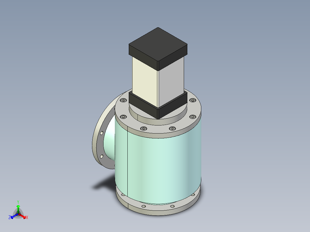 阀门模型GDQ-J160________(____)主视图