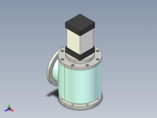 阀门模型GDQ-J160________(____)正等轴测缩略图