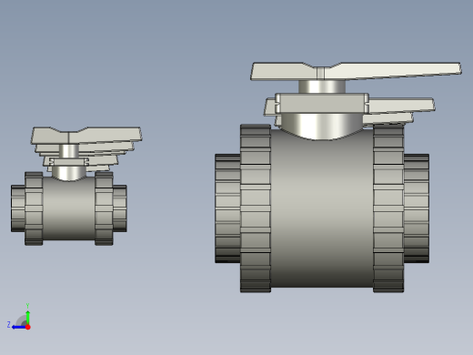 PVC球阀右视缩略图