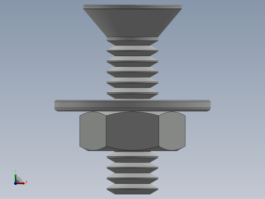 紧固件-0.2500 Flathead前视缩略图