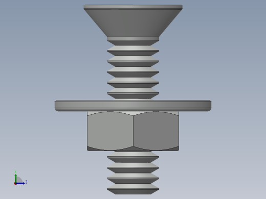 紧固件-0.2500 Flathead左视缩略图