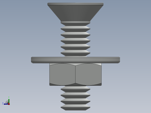 紧固件-0.2500 Flathead右视缩略图