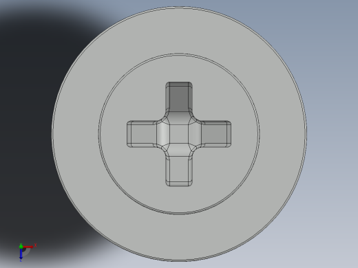 紧固件-0.2500 Flathead俯视缩略图