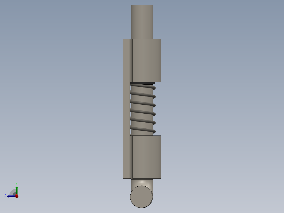 6mm门铰链右视图