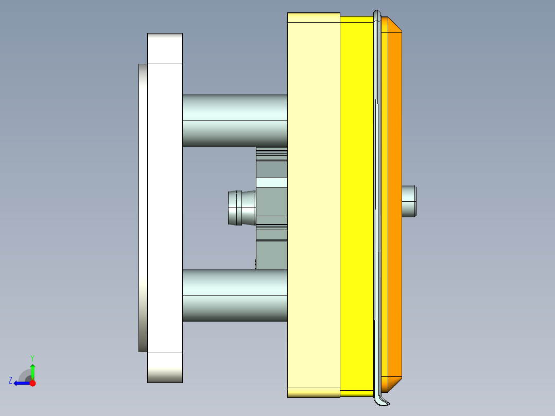 ux301-a笔记本CNC工装夹具三维模型-cnc2-7-26-Y右视图