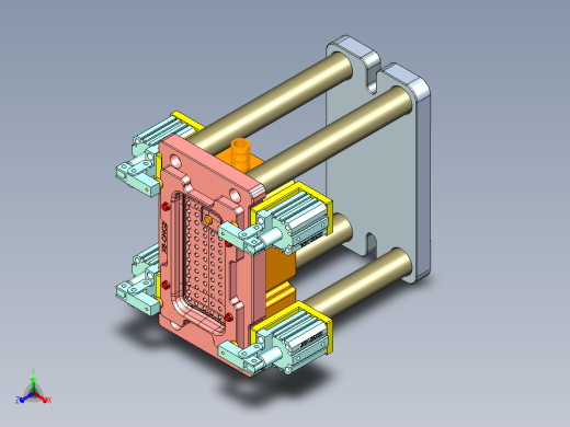 X8-C笔记本CNC工装夹具三维模型NC2-1028