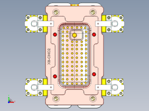 X8-C笔记本CNC工装夹具三维模型NC2-1028前视缩略图
