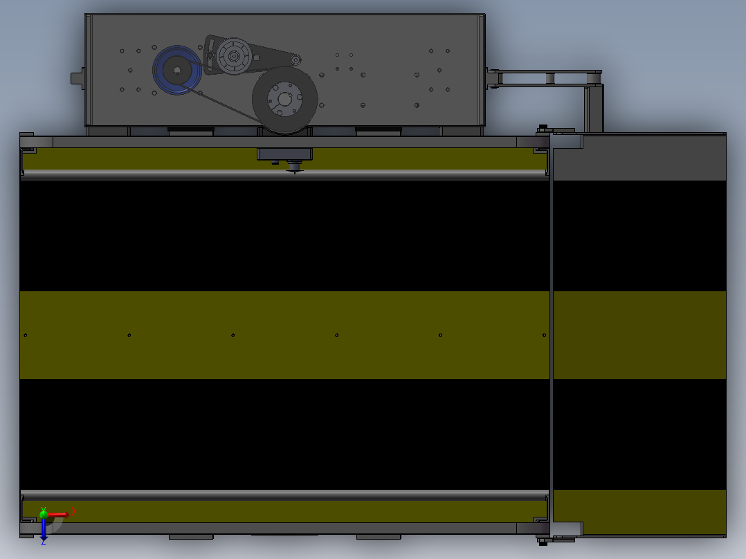 高度提升设备sw18俯视图