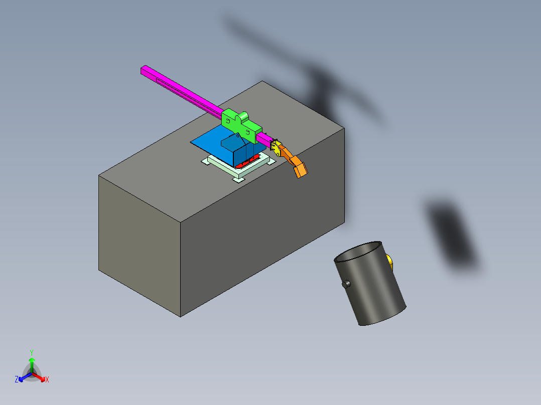 铁水扒渣机演示模型