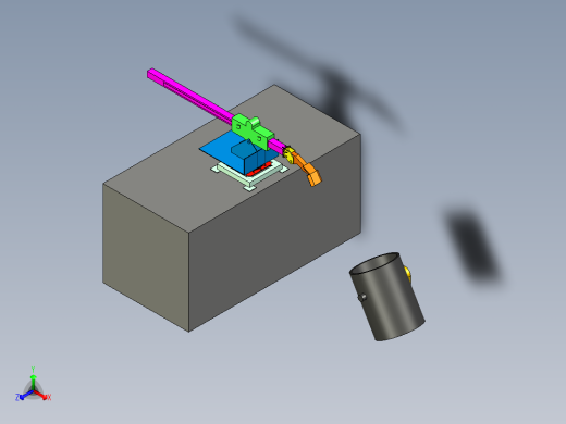 铁水扒渣机演示模型
