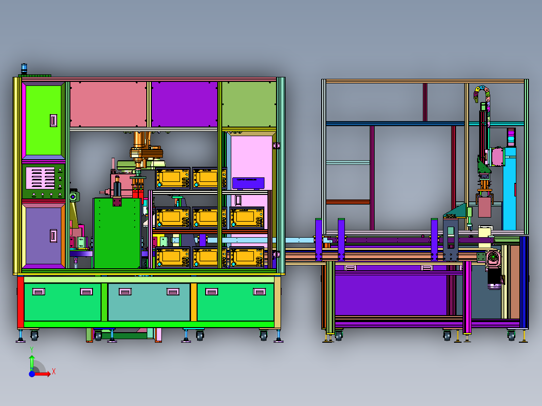 锂离子电池密封性能测试装置前视图