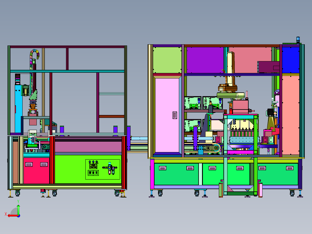 锂离子电池密封性能测试装置后视图