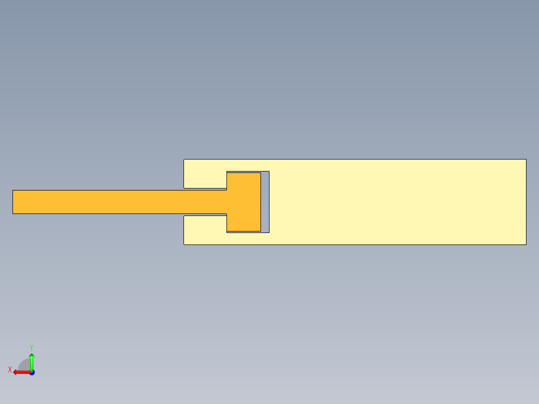 木制接头后视图