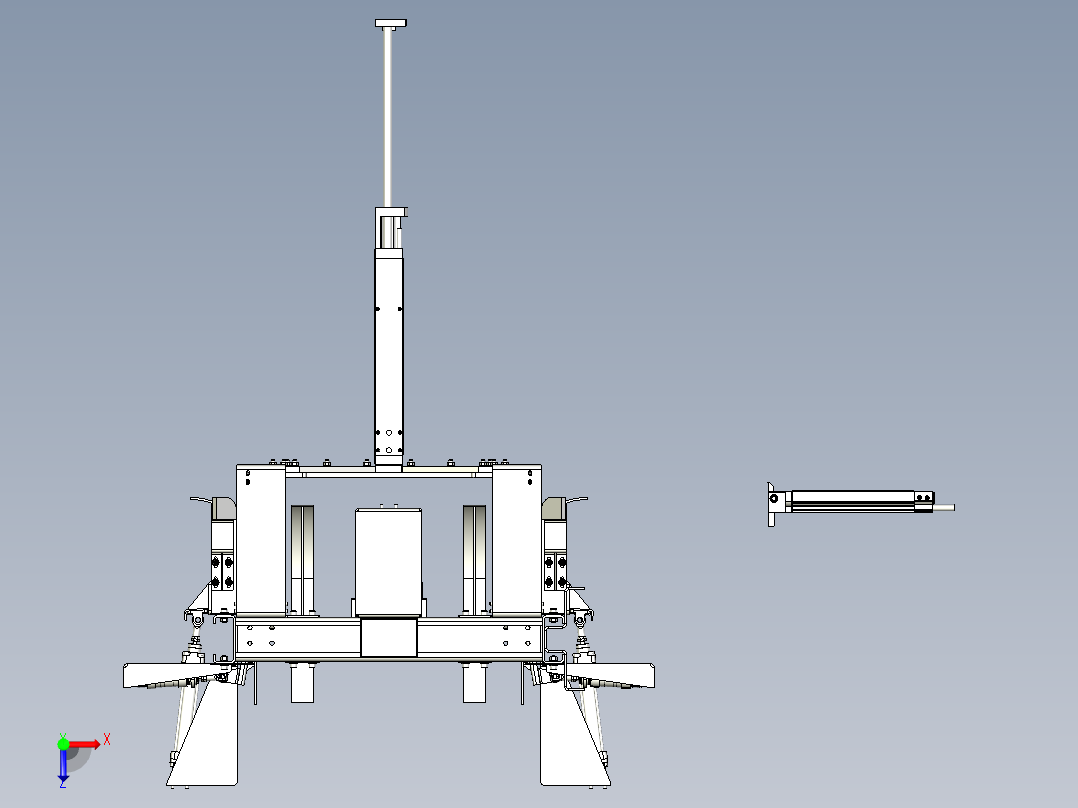 A3004053-立式箱体安装机俯视图