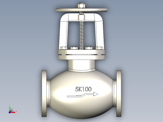日标铸铁 铸钢截止阀 截止止回阀-JIS5K-100前视缩略图