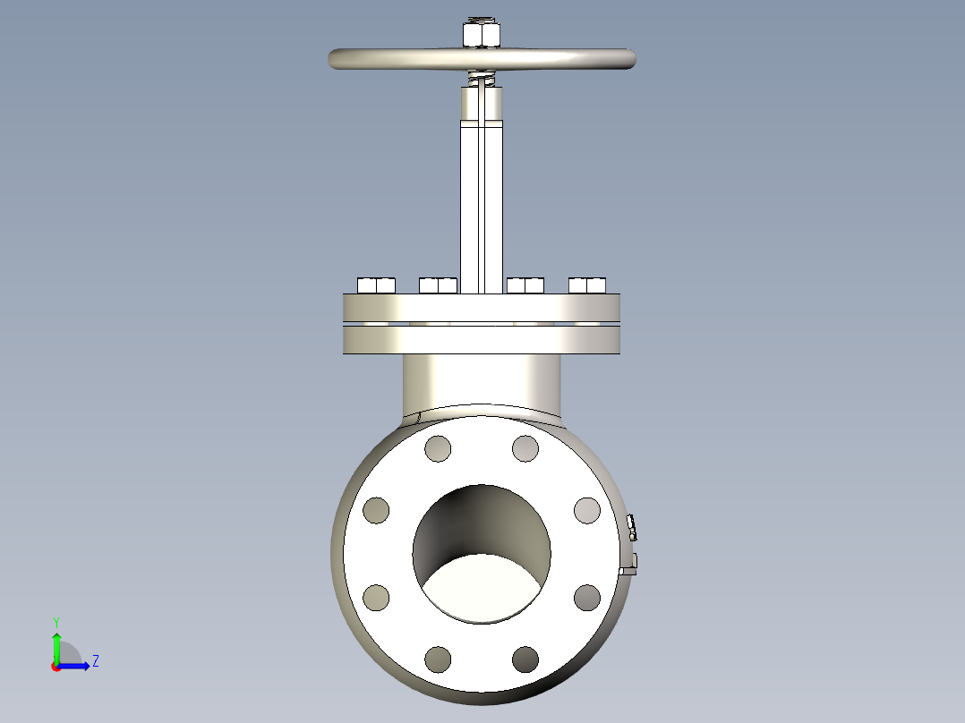 日标铸铁 铸钢截止阀 截止止回阀-JIS5K-100左视图