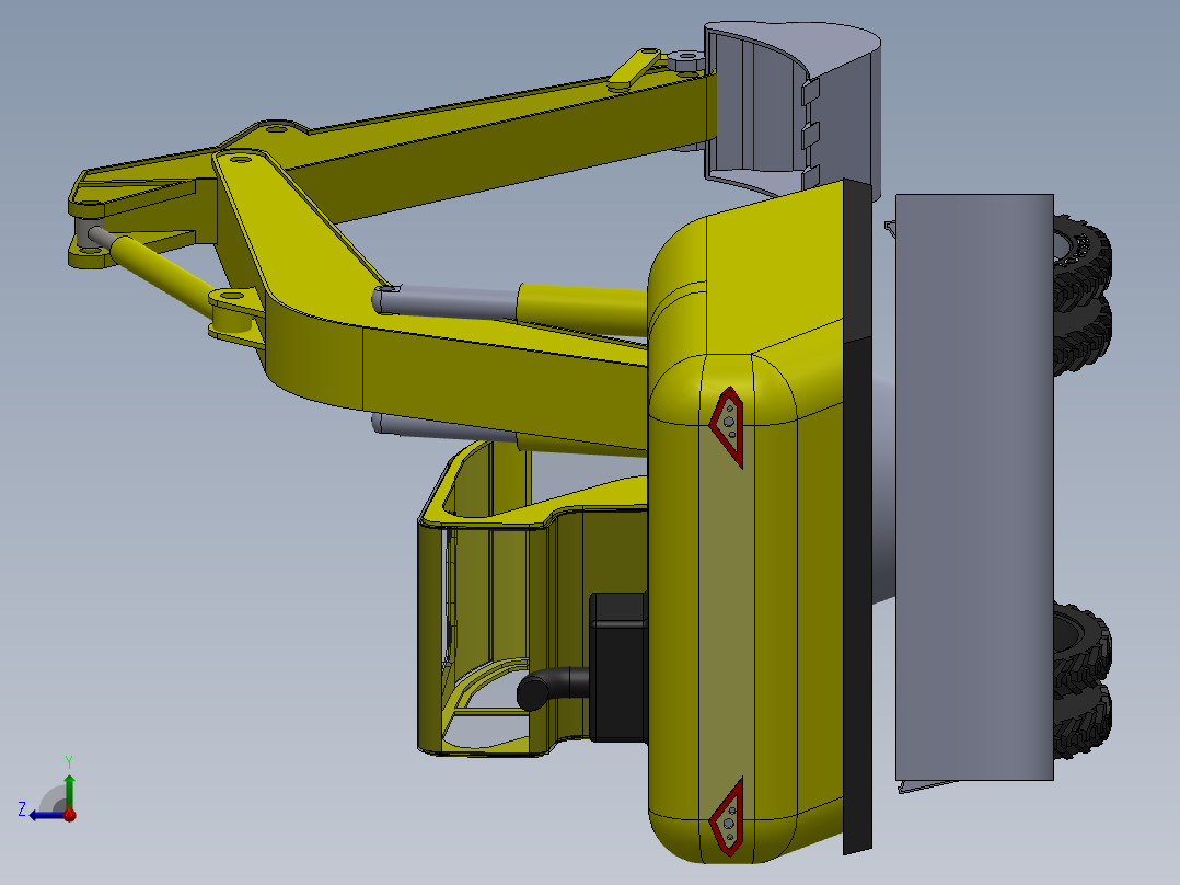 挖掘机、推土机(38)右视图