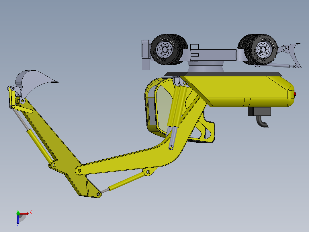 挖掘机、推土机(38)俯视图