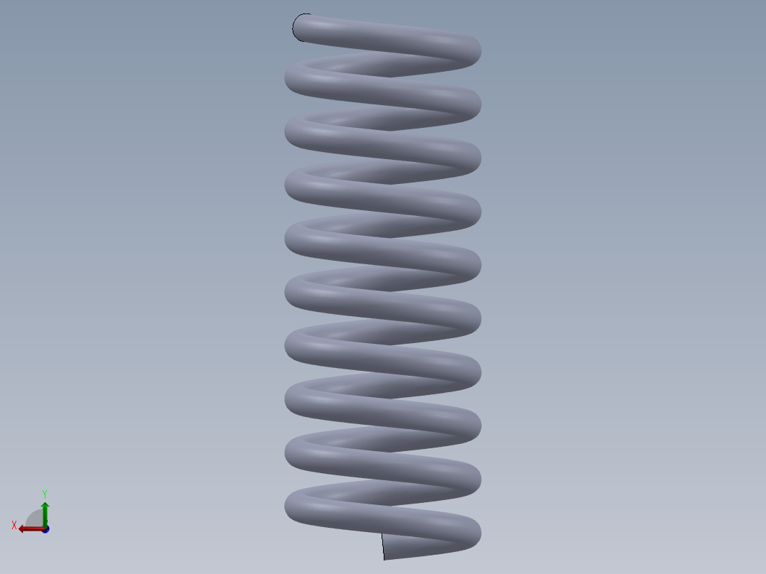 减震器弹簧后视图