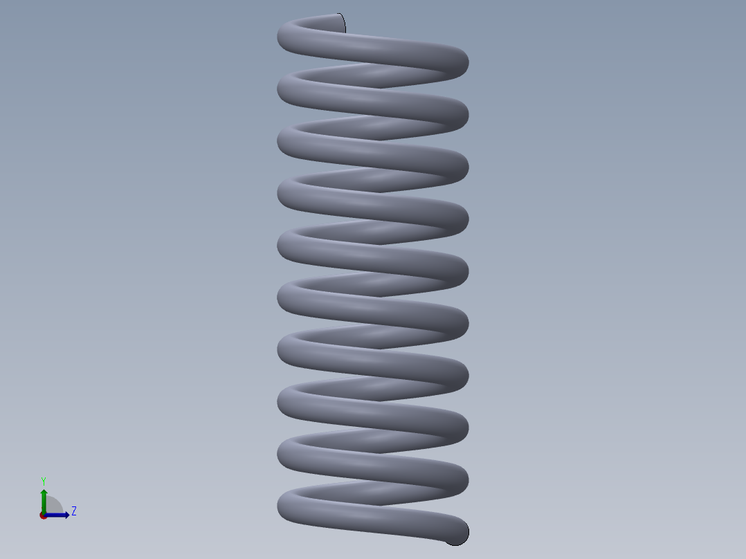 减震器弹簧左视图