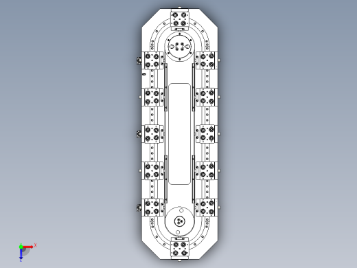 圆弧导轨轨道生产循化线16个位俯视缩略图