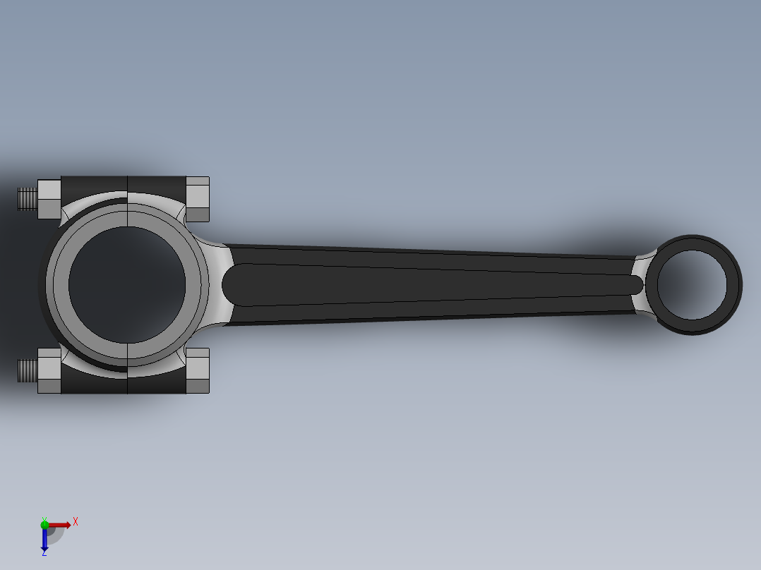 连杆总成俯视图