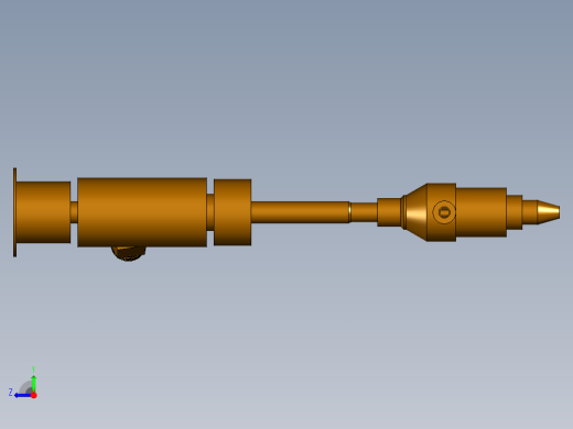 高压水射流切割刀水刀切割头右视缩略图