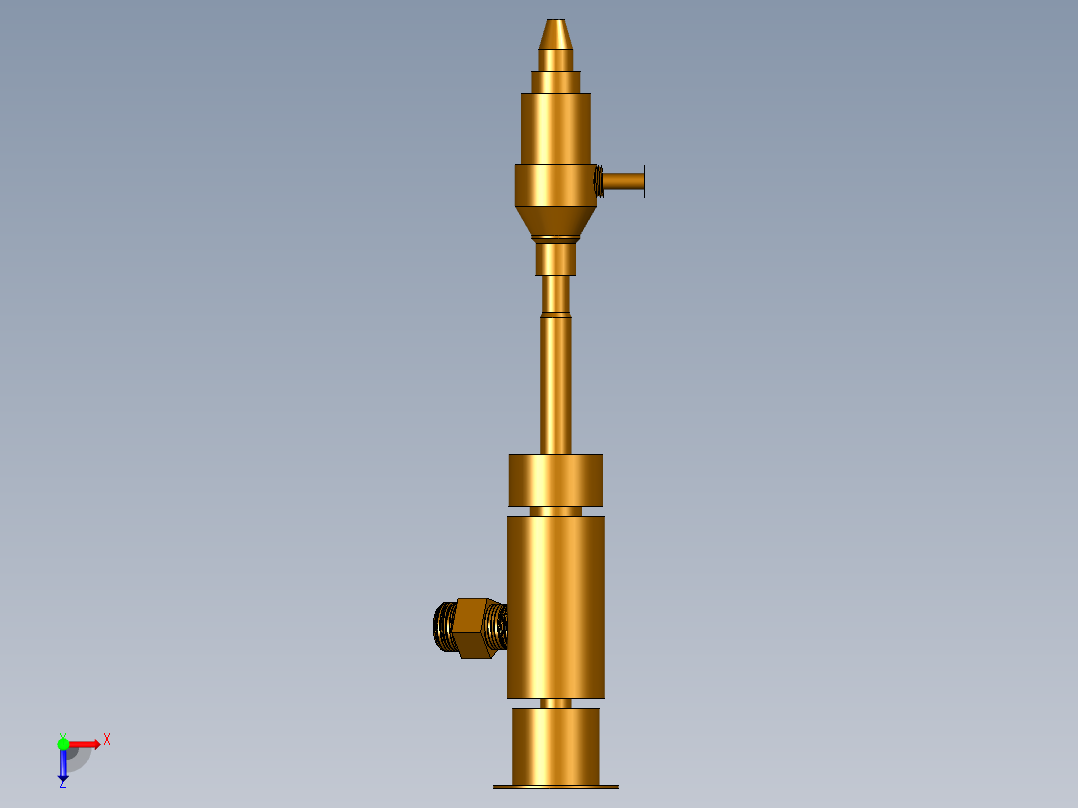 高压水射流切割刀水刀切割头俯视图