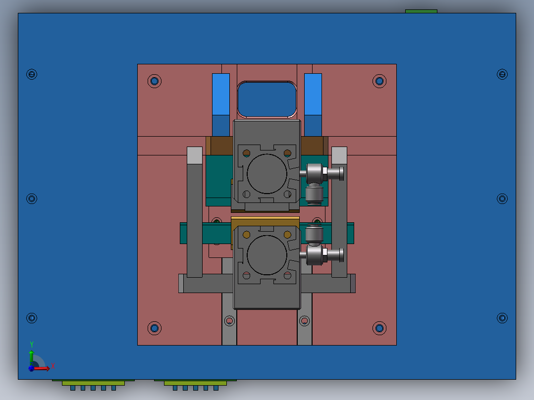 小型热压机前视图