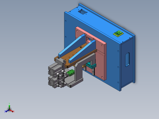 小型热压机正等轴测缩略图