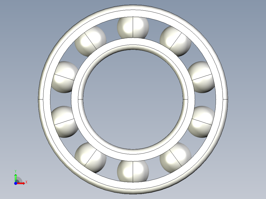 (轴承)FAG 61800前视图