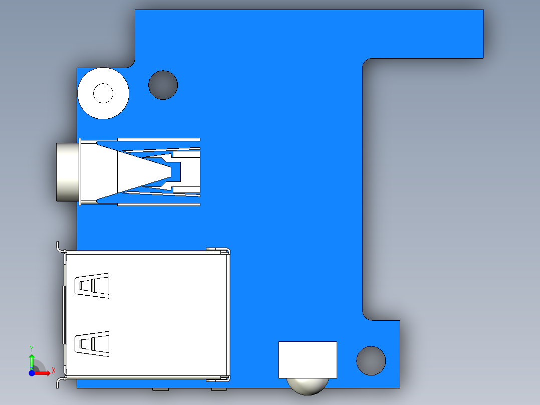 orange pi零扩展板13前视图