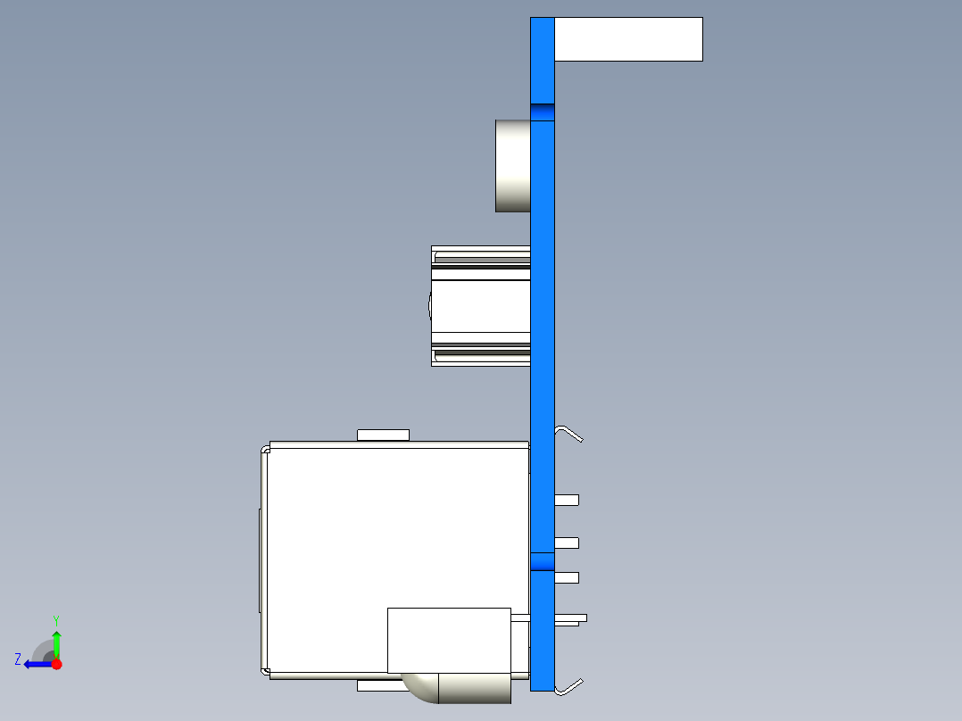 orange pi零扩展板13右视图