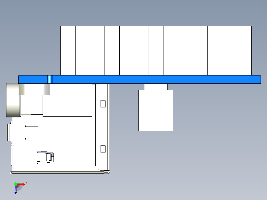 orange pi零扩展板13俯视图