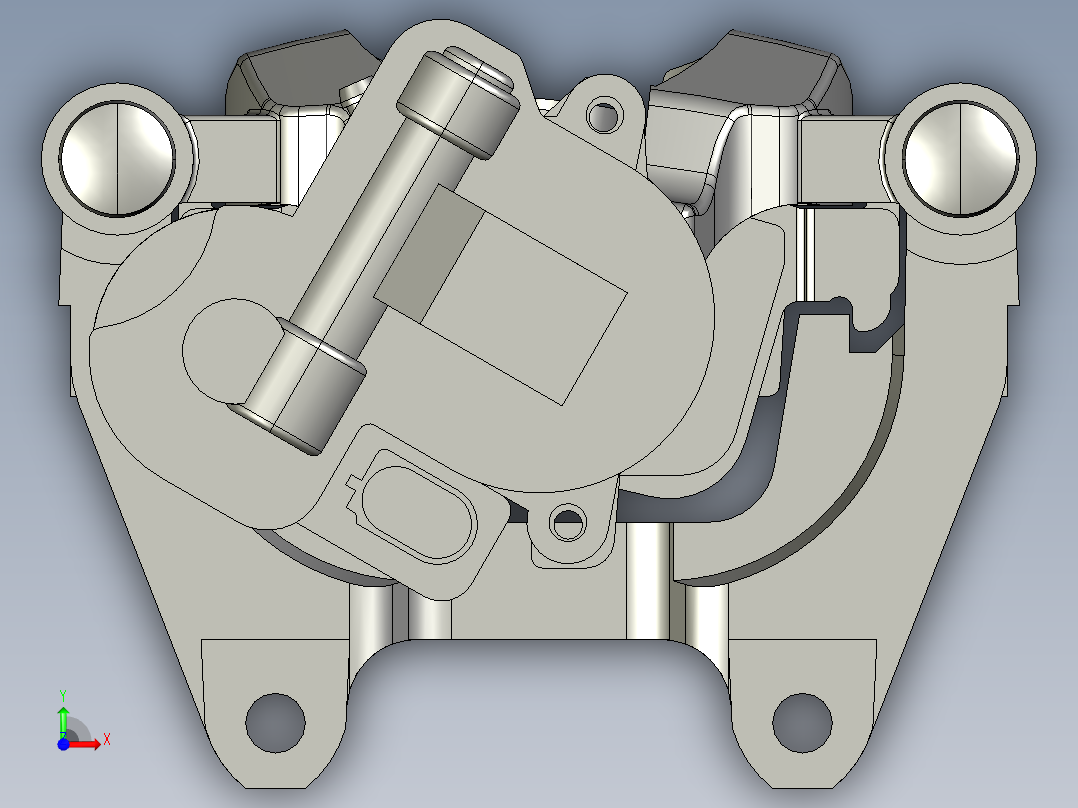 刹车卡钳_大众前视图